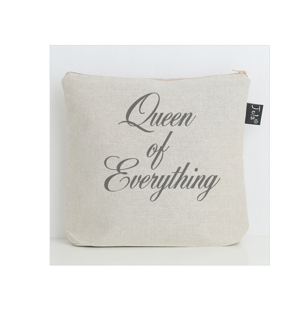Queen of Everything wash bag - Jola Designs