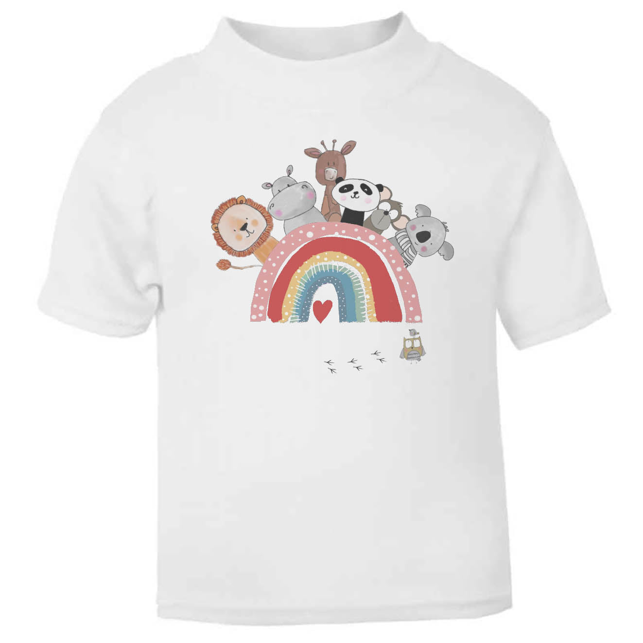 Rainbow Animals Toddler T Shirt