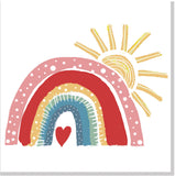 Rainbow sunshine square card