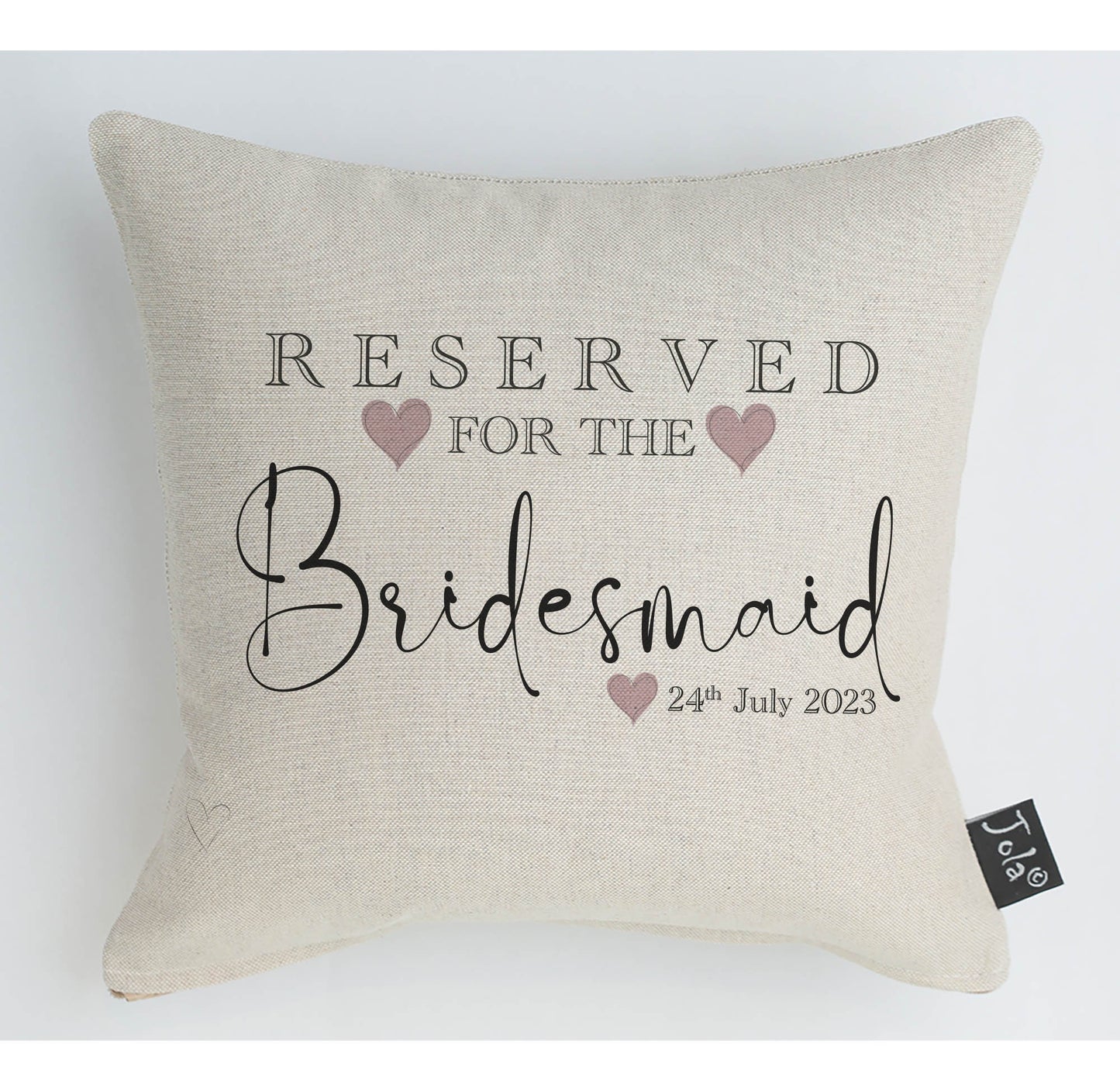 Reserved For the Bridesmaid cushion - Jola Designs