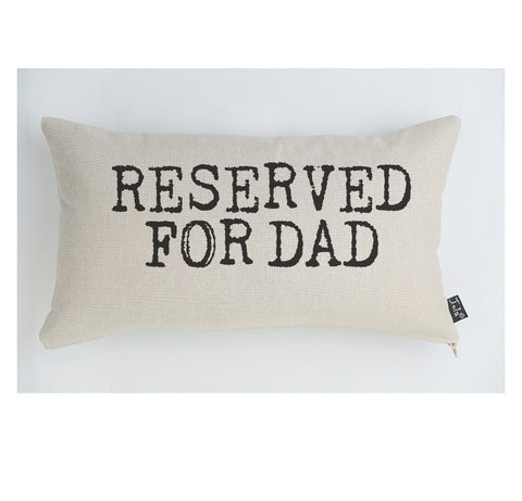 Retro Reserved for Dad cushion