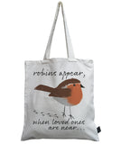 Robins appear canvas bag