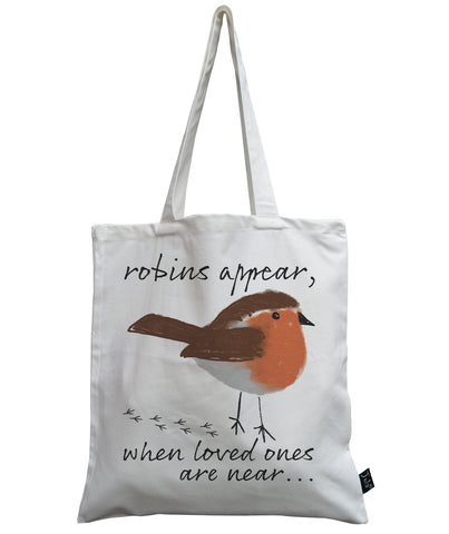 Robins appear canvas bag