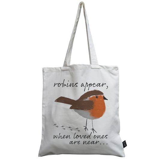 Robins Appear canvas bag