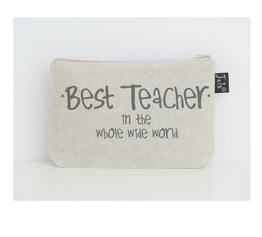 Best Teacher star small make up bag