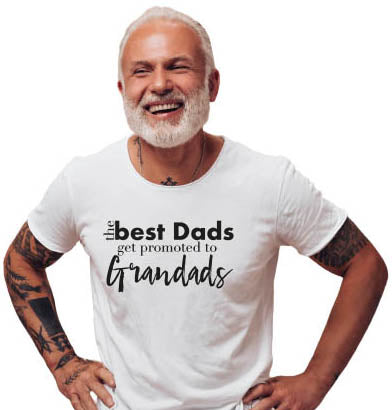 Personalised Cotton Best Dads T Shirt