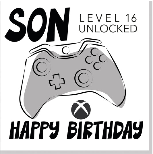 Personalised Son age square card