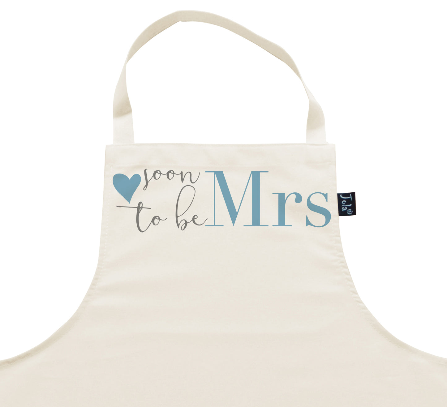 Soon to be Mrs Apron blue heart