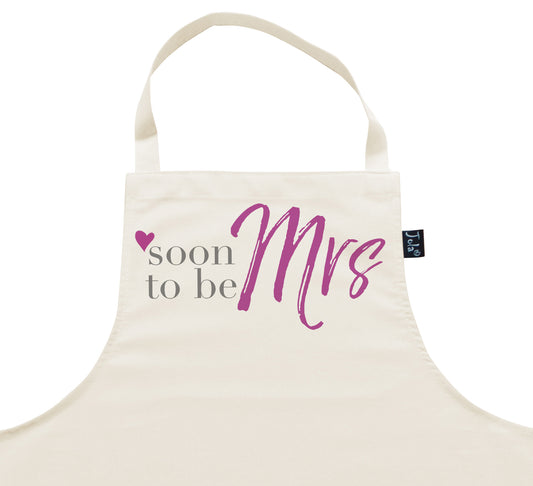 Soon to be Mrs Apron pink heart