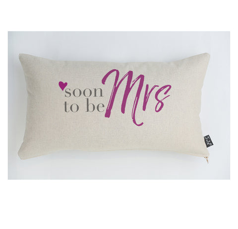 Soon to be Mrs Cushion pink heart