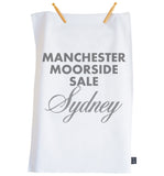 Personalised City Sparkle font Tea Towel