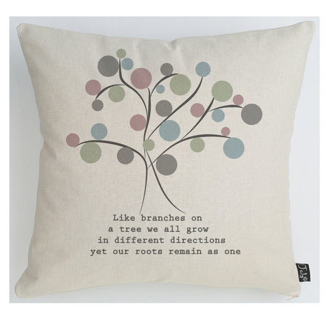 Spotty Family Tree cushion
