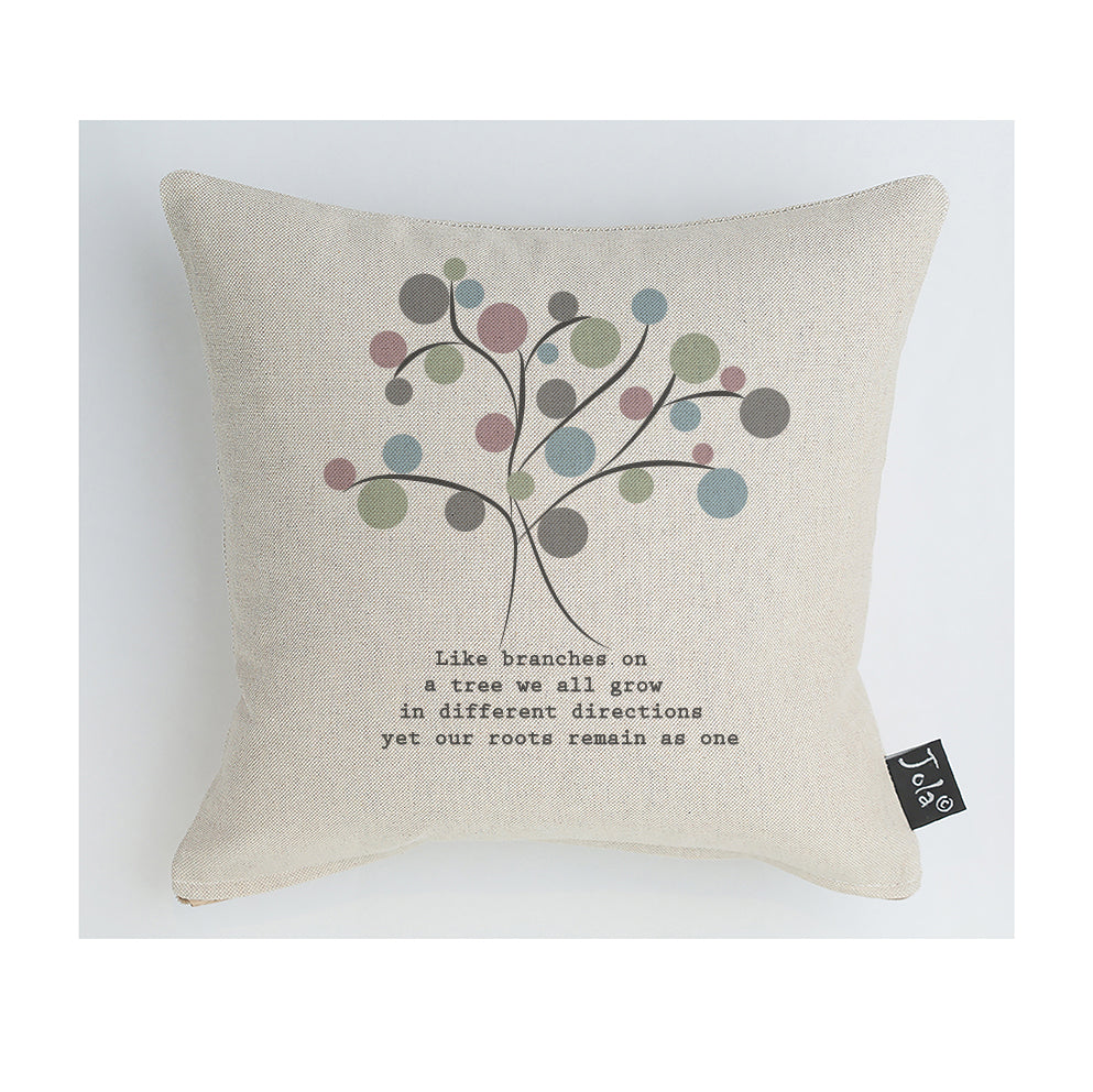 Spotty Family Tree cushion