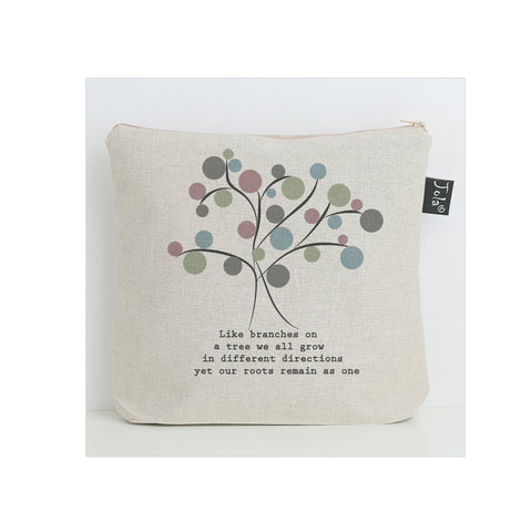 Spotty Family Tree washbag