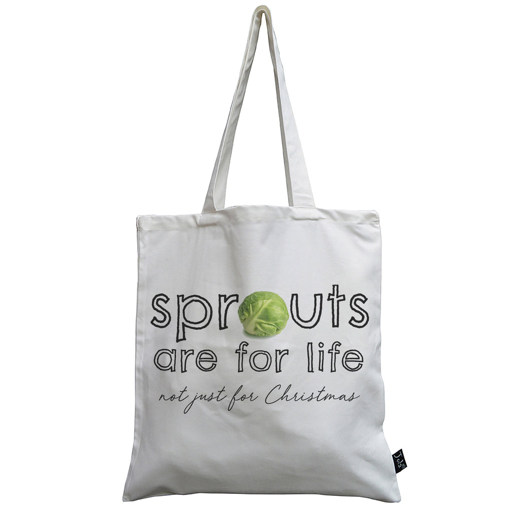 Christmas Sprouts Are for Life canvas bag