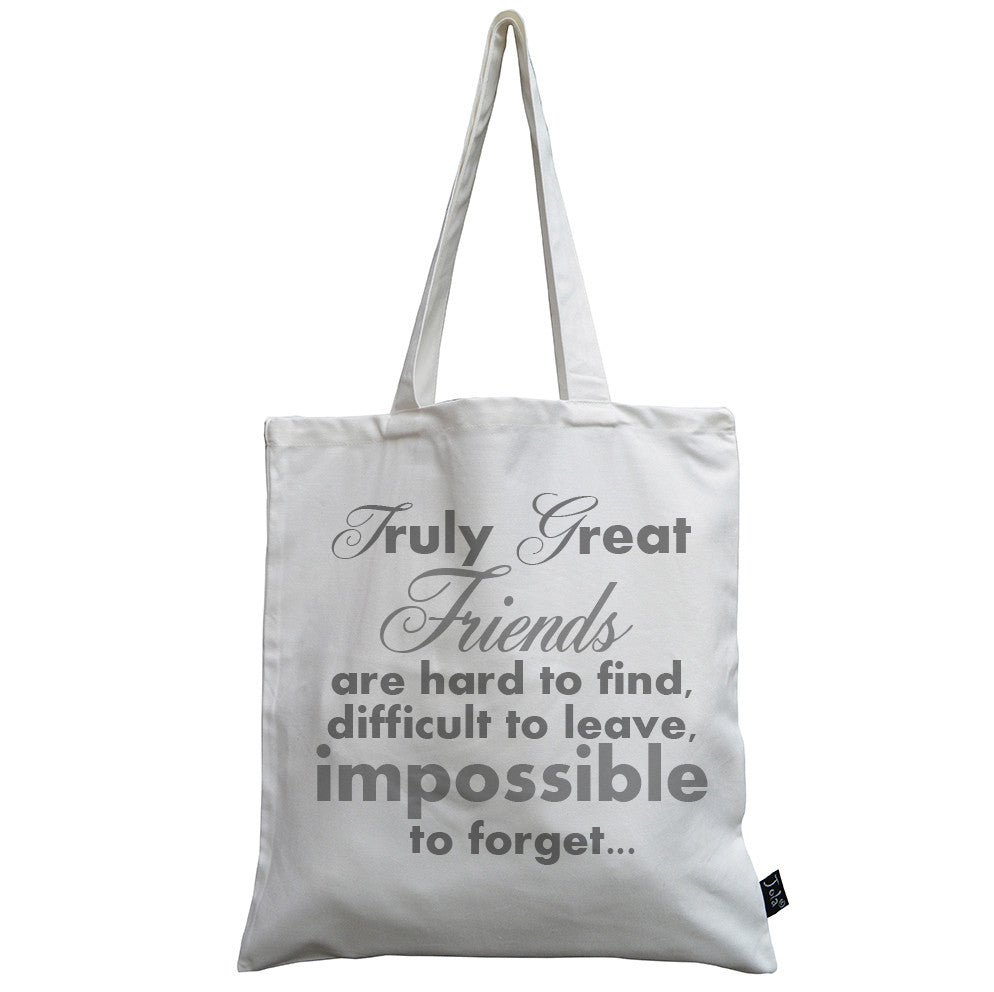 Truly Great Friends canvas bag