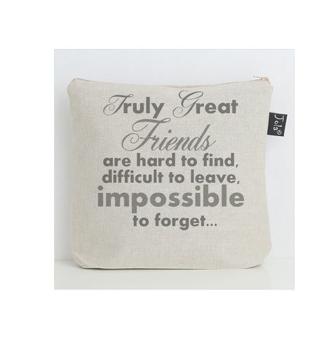 Truly Great Friends wash bag