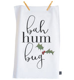 Bah Hum Bug tea towel