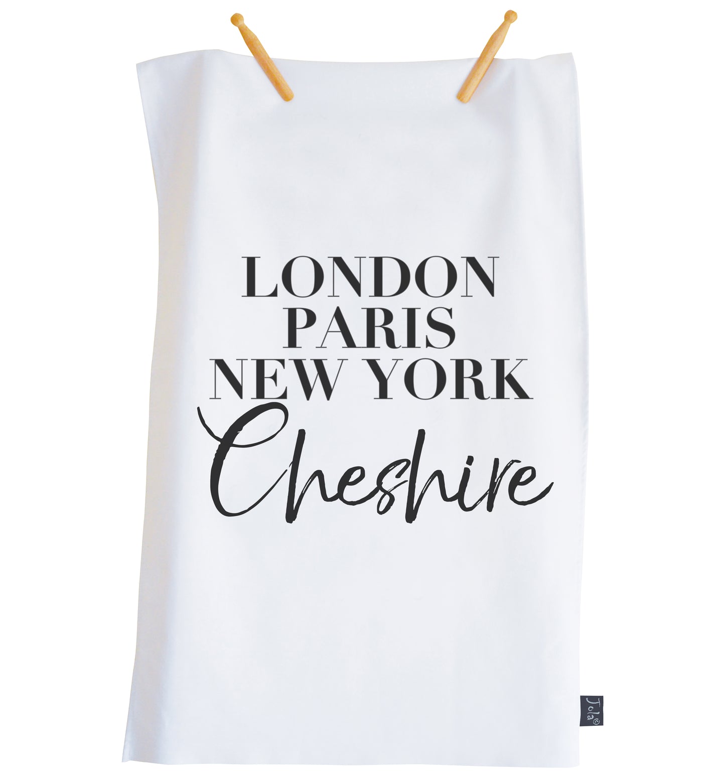 City Vogue Personalised tea towel