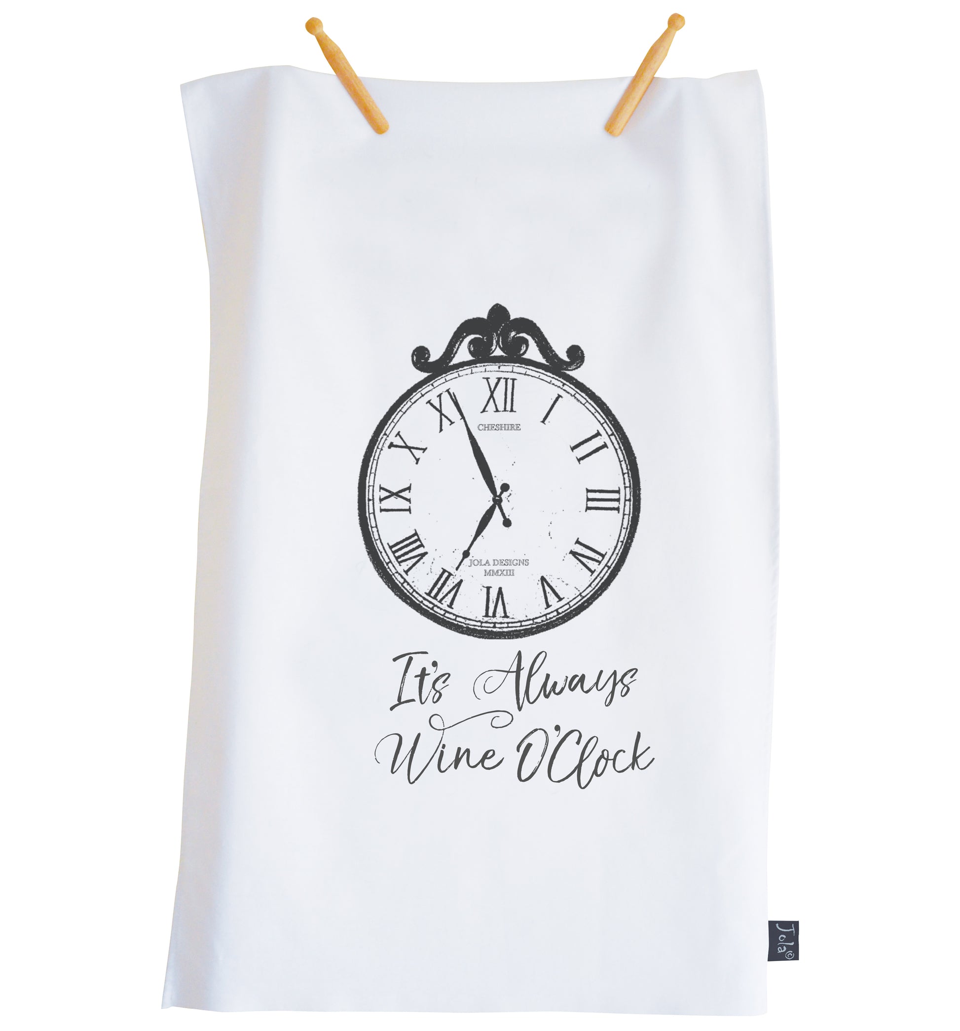 Tea Towel Wine O'Clock - Jola Designs