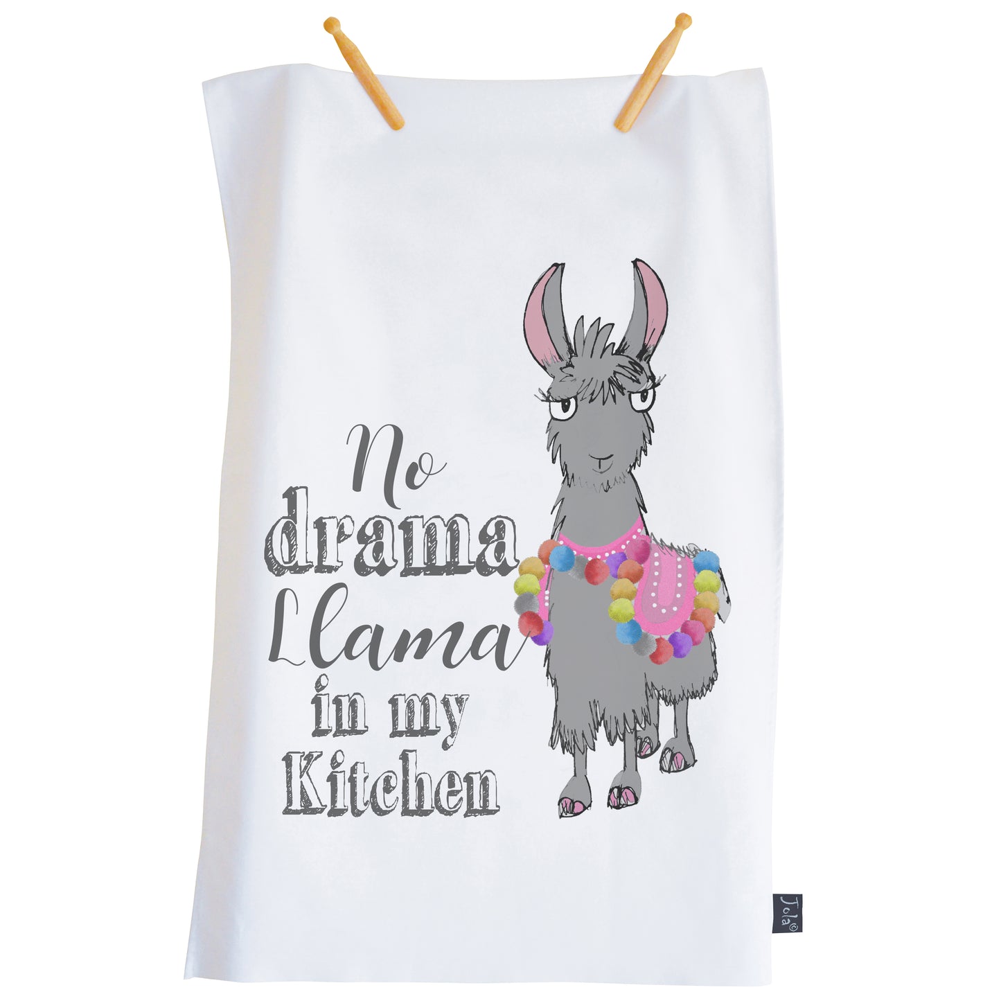 No Drama Llama tea towel