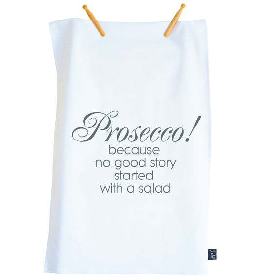 Prosecco Salad Tea Towel - Jola Designs
