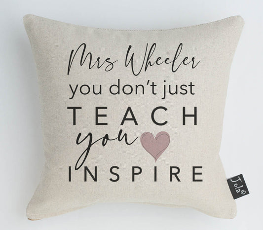 Personalised you Inspire Teacher Midi Cushion