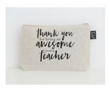 Thank you awesome teacher small make up bag