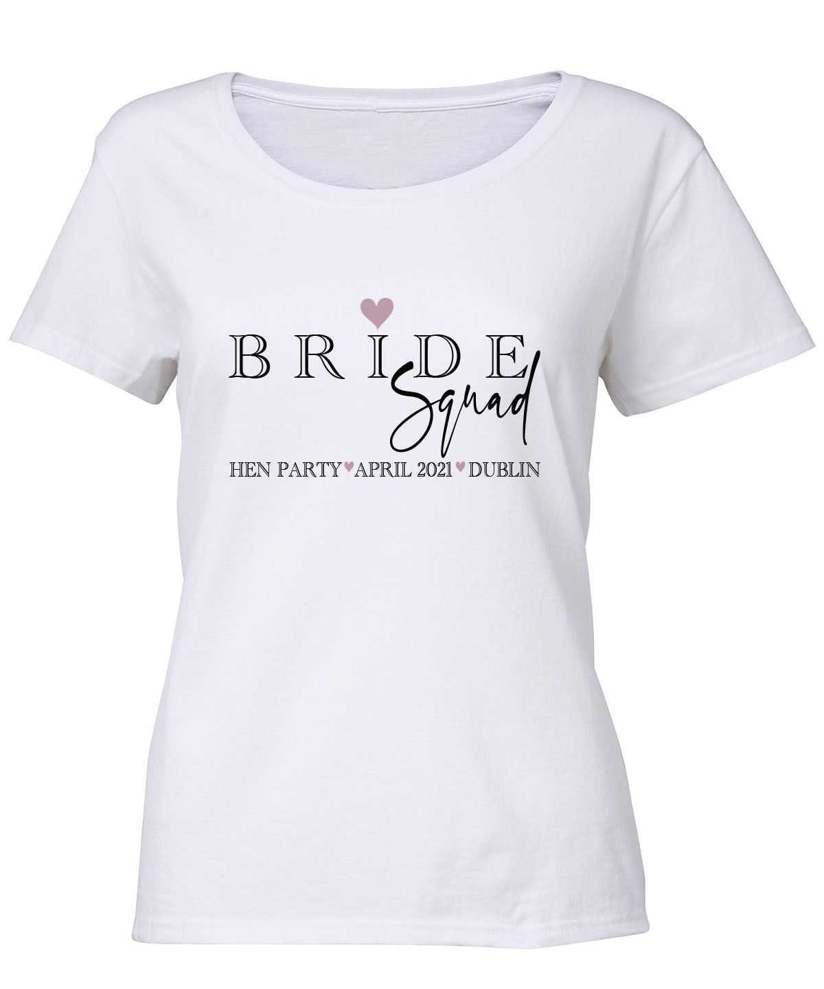 Hen Party Bride Squad Cotton Bespoke T shirt