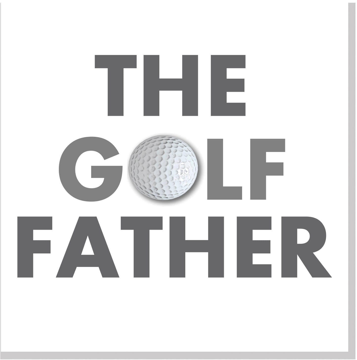 Golffather square card