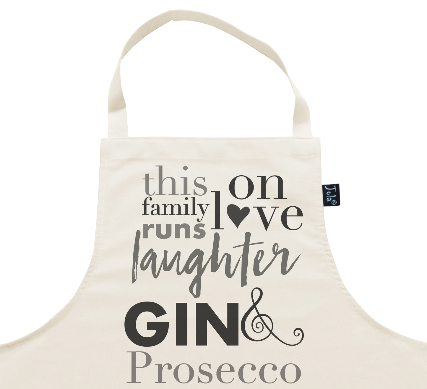 This Family Love Prosecco and Gin Apron