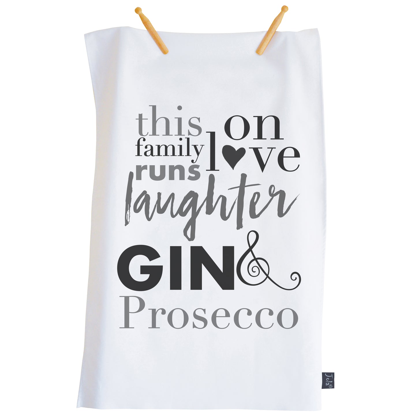 This Family Gin & Prosecco Tea towel