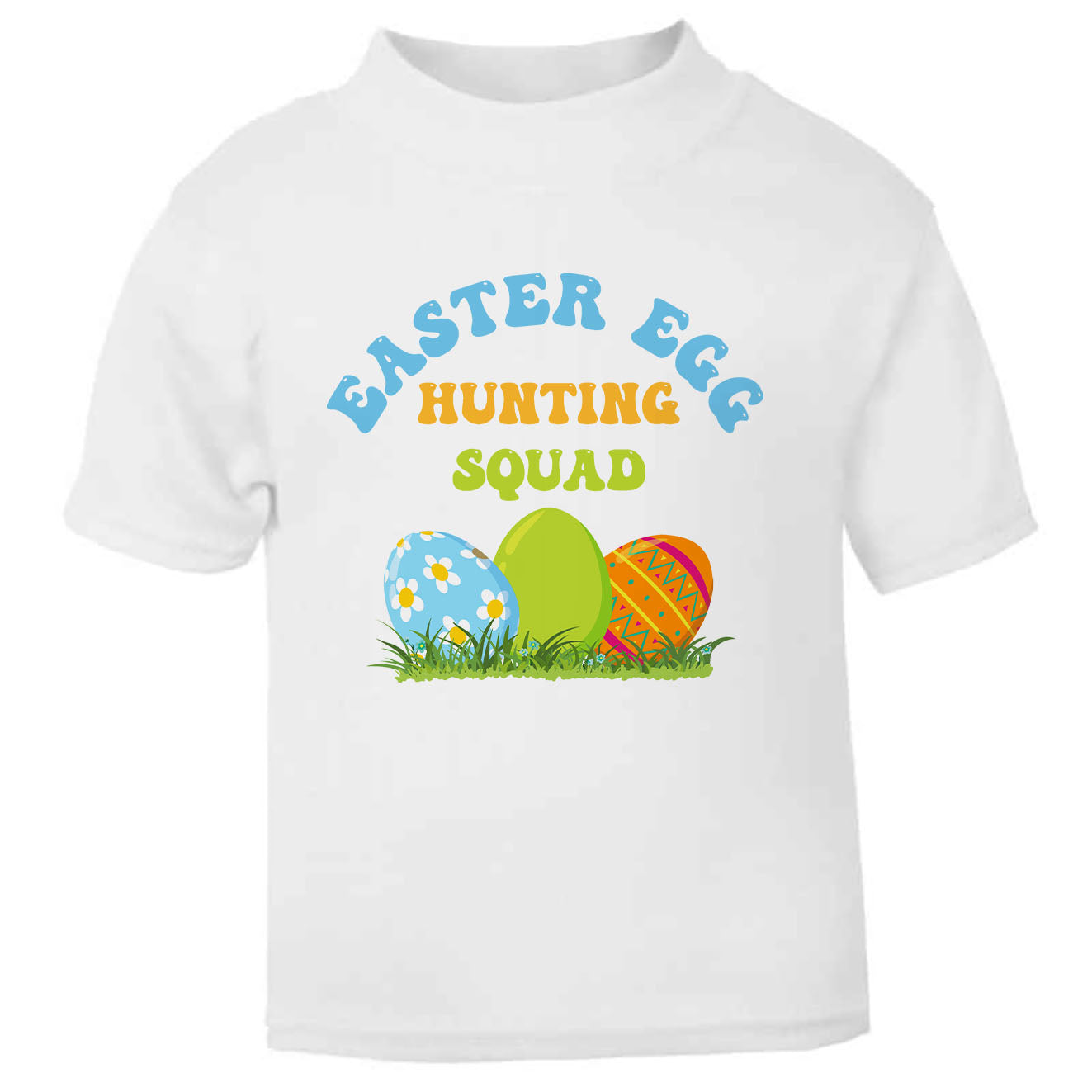 Easter Egg Hunting Squad  Multi Cotton Toddler T Shirt