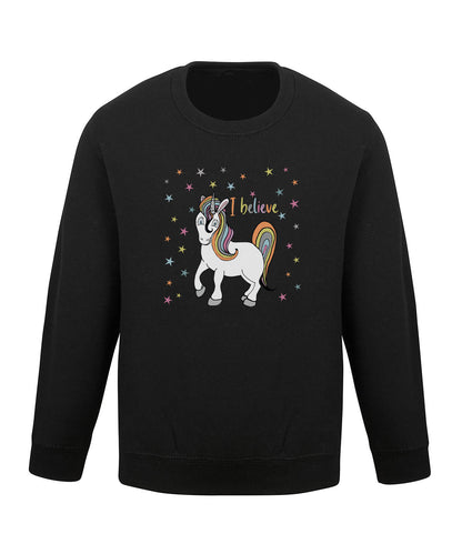 Unicorn I believe Kids Sweatshirt