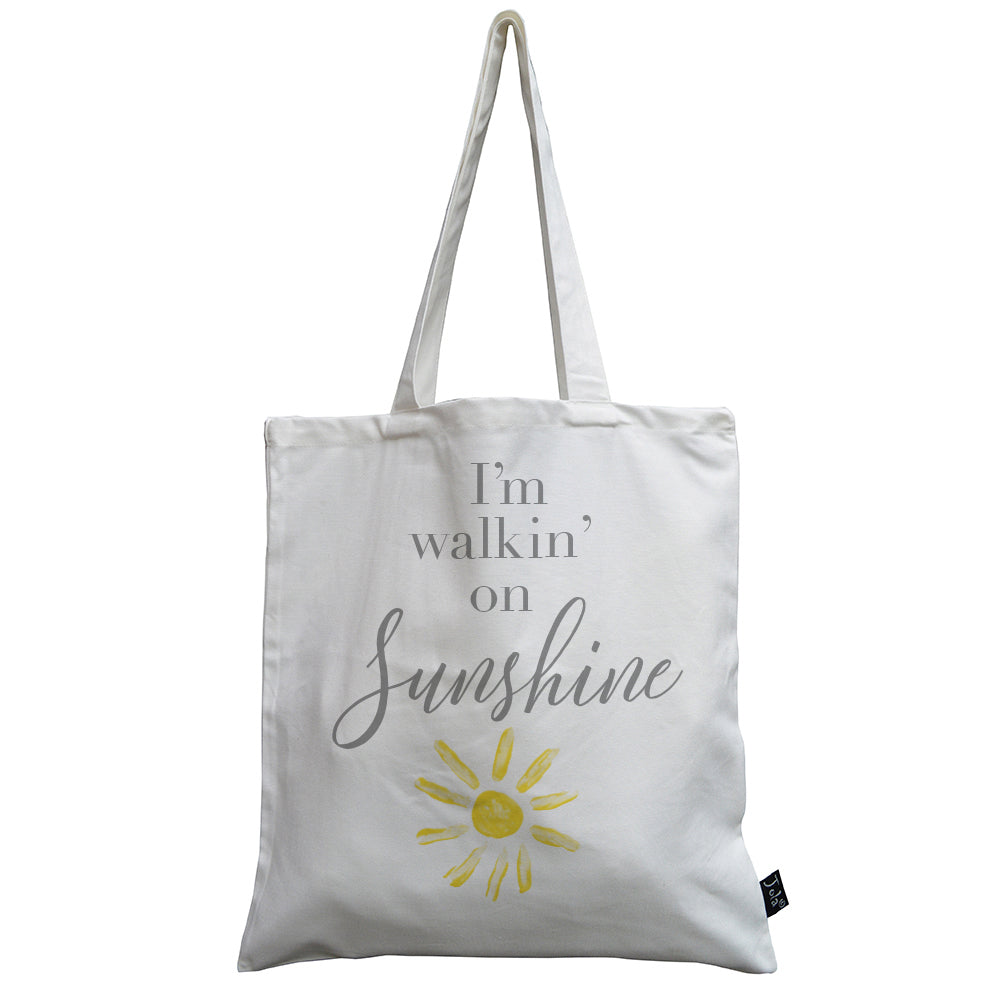I'm walking on sunshine canvas bag