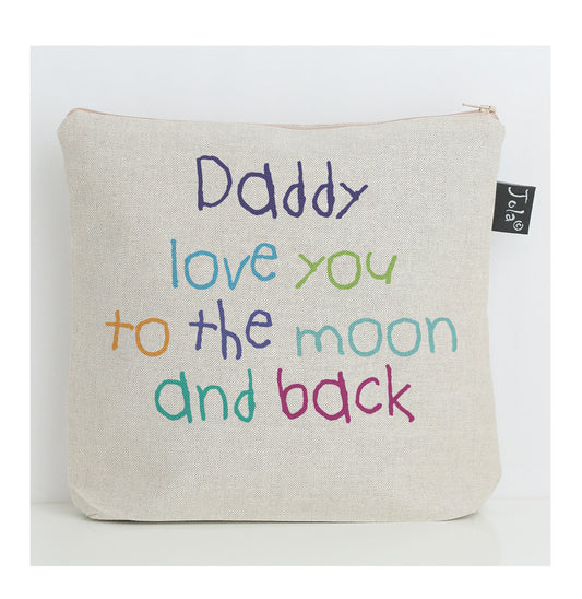 Daddy to the moon wash bag - Jola Designs