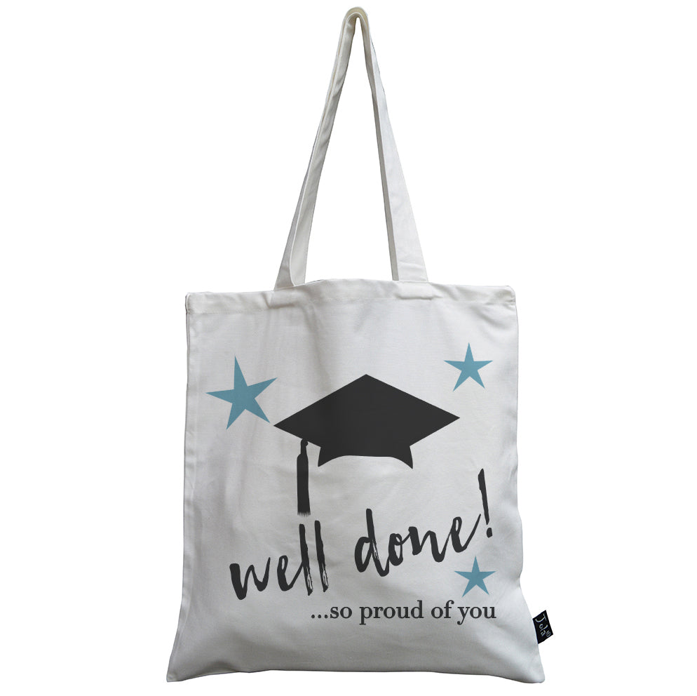 Well done so proud of you canvas bag
