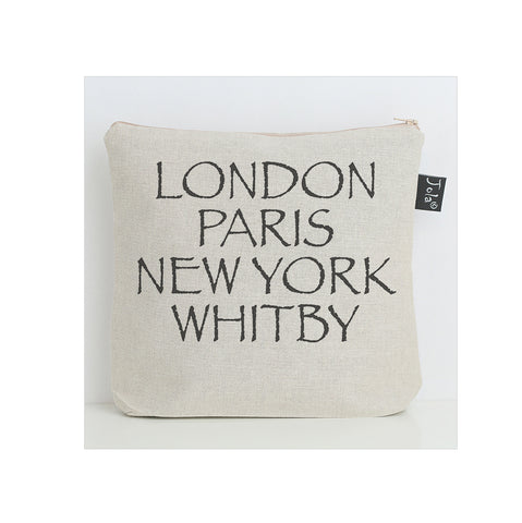 Personalised City Font 2 Wash Bag