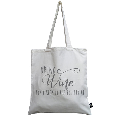 Wine Bottled up canvas bag