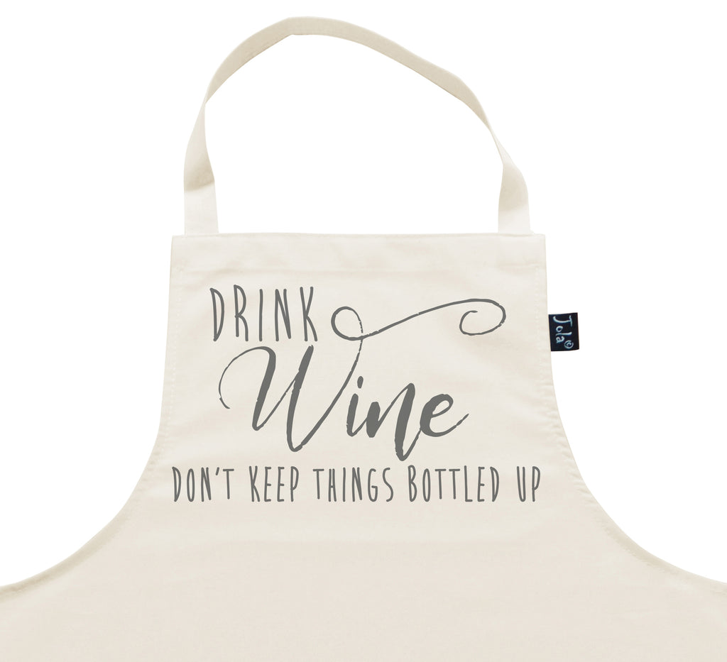 Wine bottle up Apron