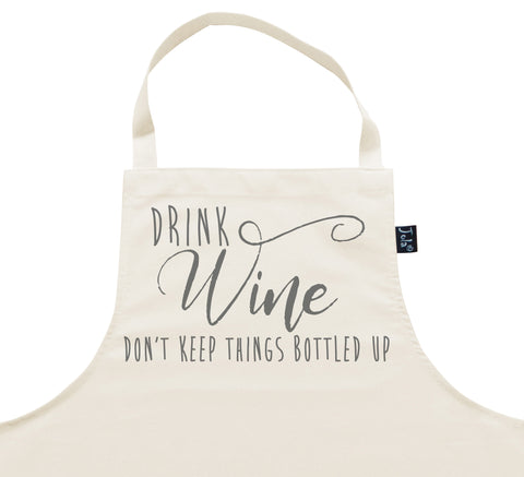 Wine bottle up Apron