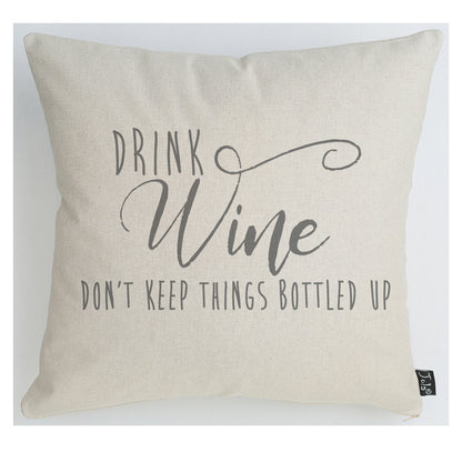 Wine Bottled up cushion