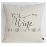 Wine Bottled up cushion