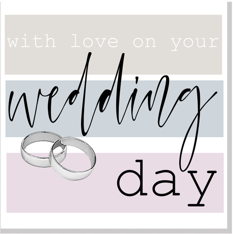With Love on Your Wedding Day square card