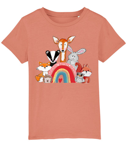 Woodland Animals Organic Cotton Toddler T Shirt