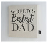 Worlds Bestest Dad Canvas Frame