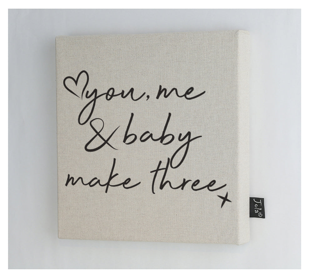 You Me & Baby Canvas Frame