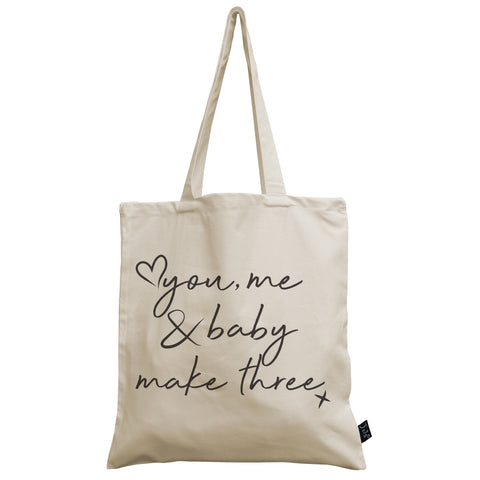 You Me & Baby canvas bag
