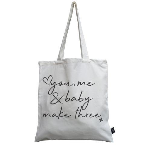 You Me & Baby canvas bag