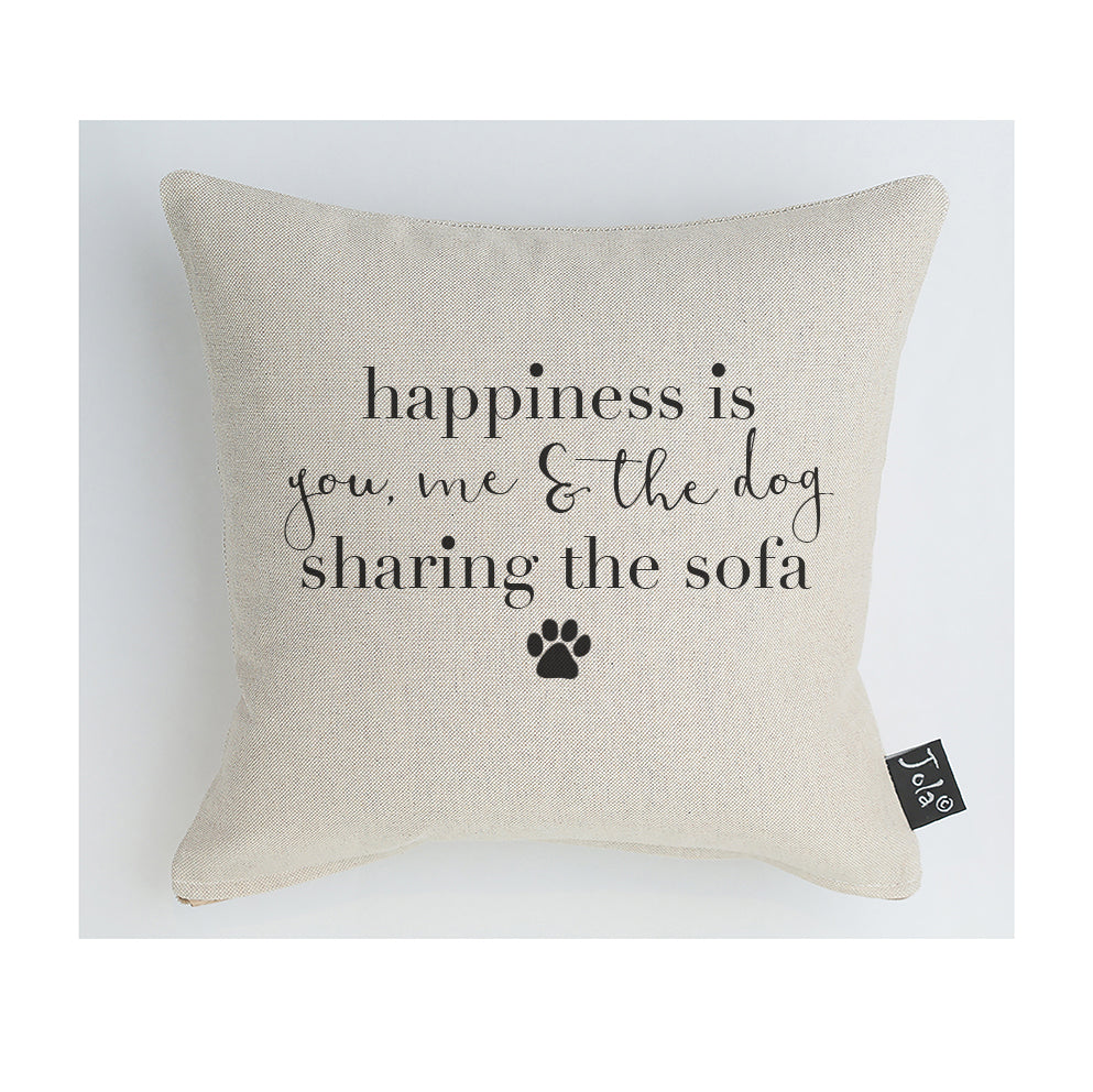 You, me & the dog cushion